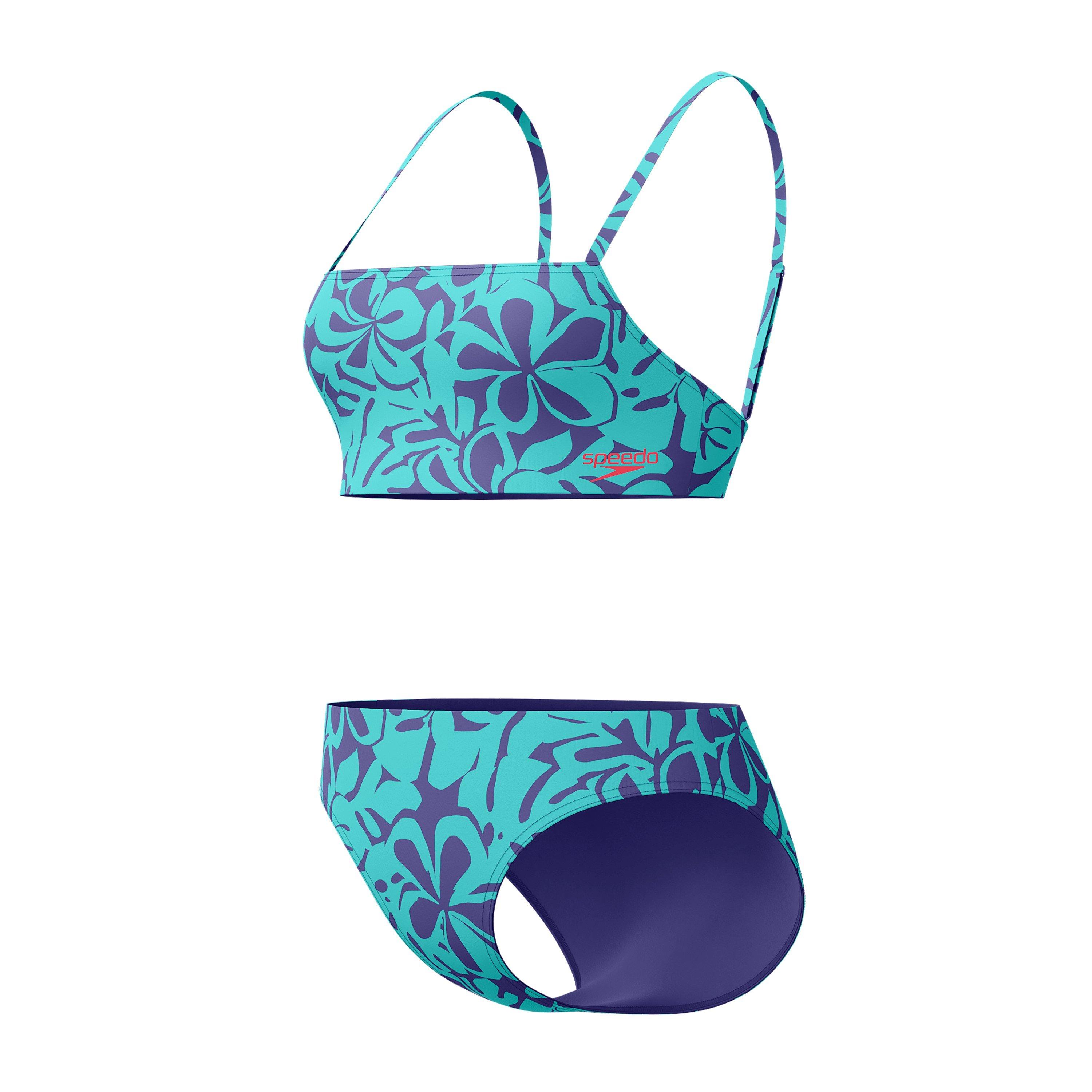 Speedo Womens Printed Adjustable Thinstrap 2 Piece