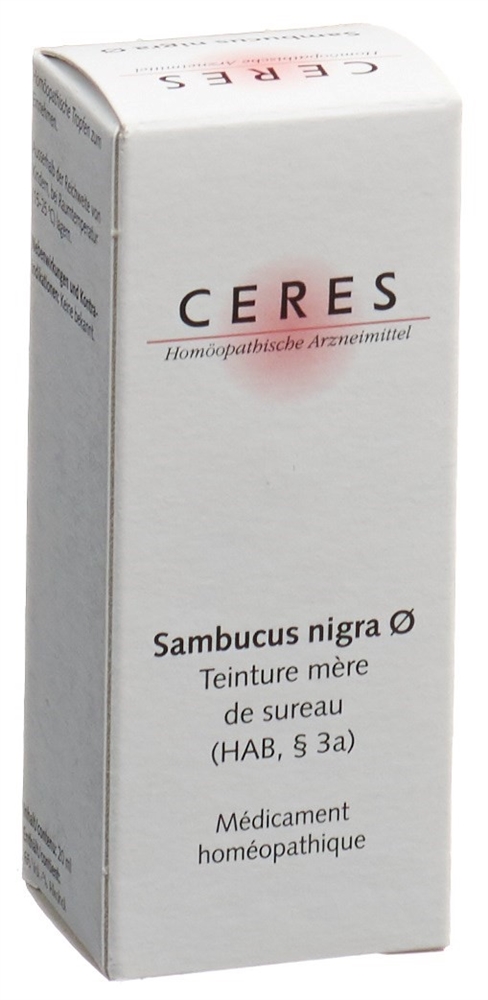 CERES Sambucus nigra<br>20 ml, Flasche, Urtinktur