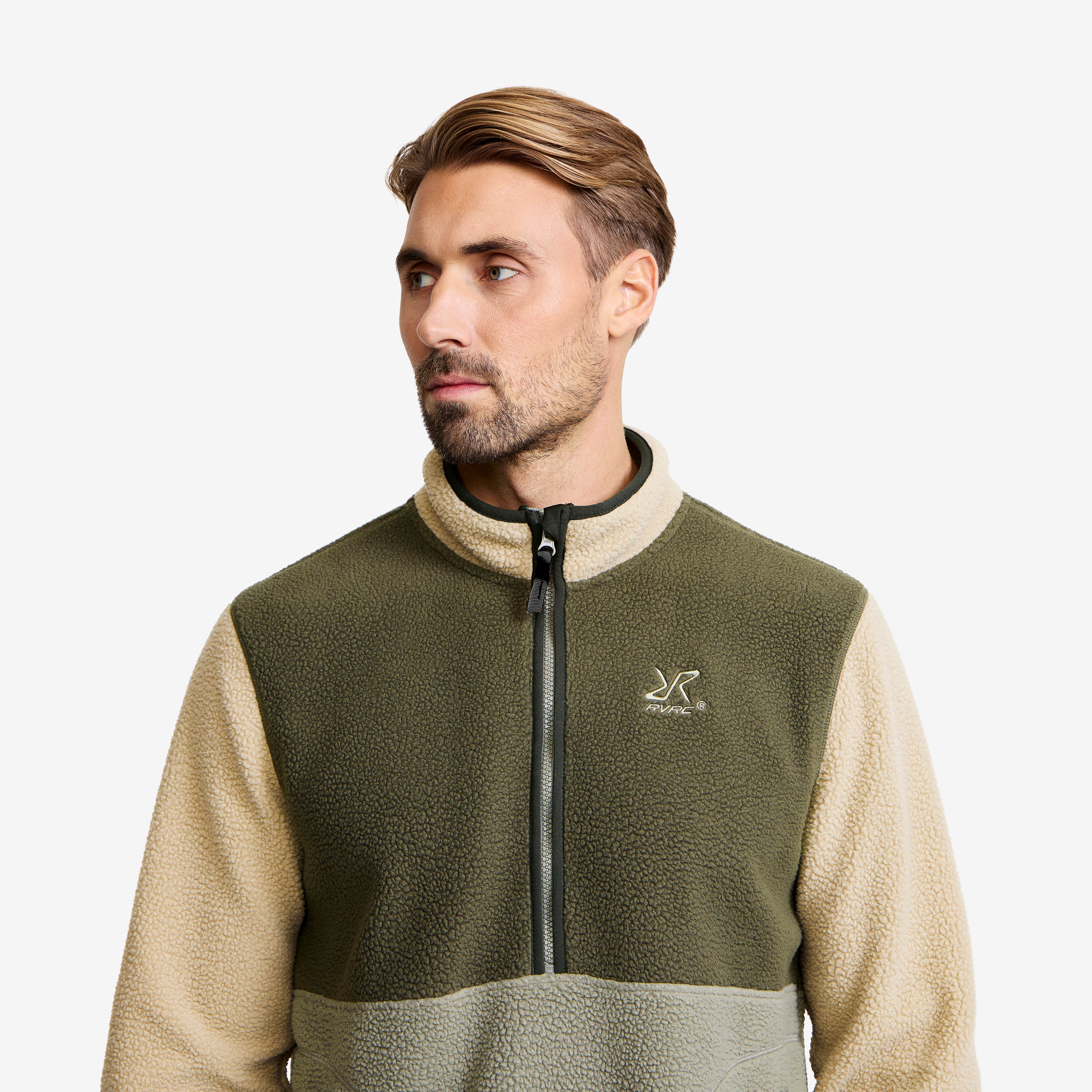 Canyon Half-zip Pile Fleece Herre Grape Leaf/Eucalyptus