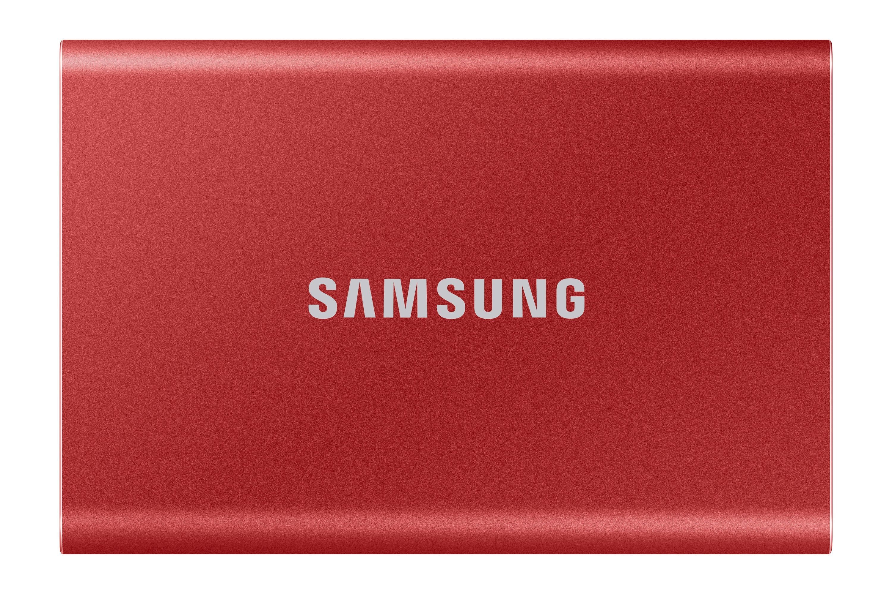 Samsung T7 Rouge métallique - 500 Go - USB 3.2 Gen 2