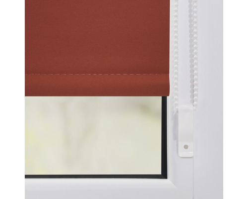 Lichtblick Thermo klemrolgordijn, geen boren nodig, terracotta, 45x150 cm, inclusief klembeugels