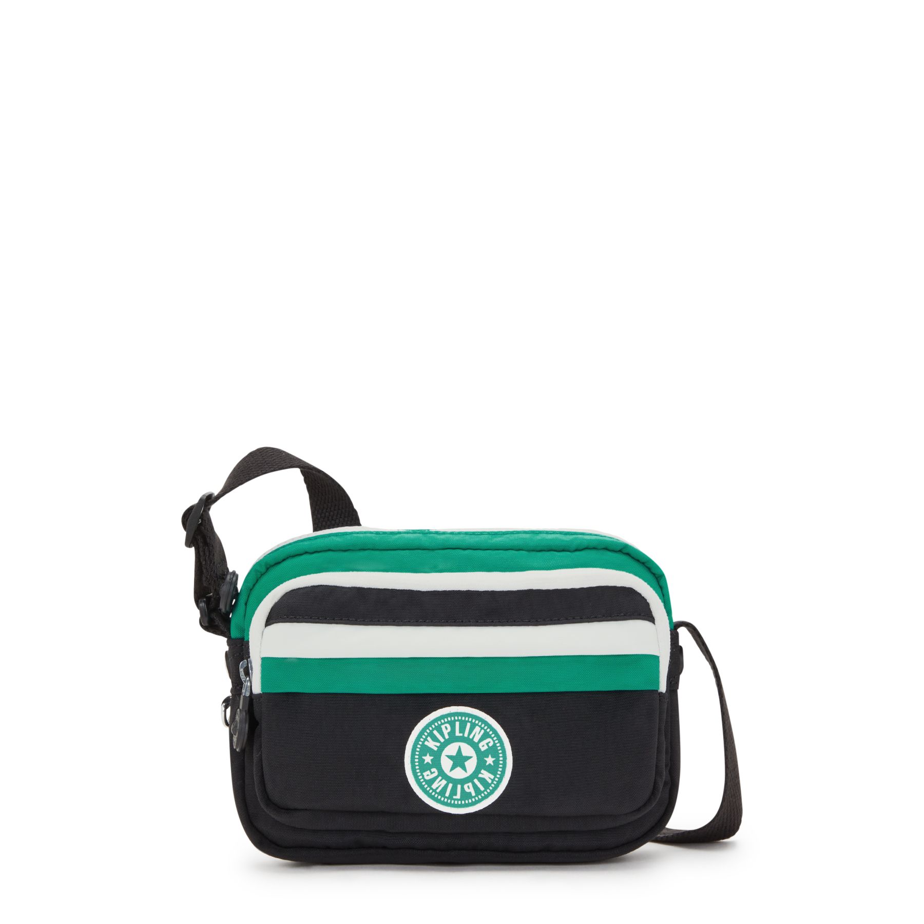 SISKO Petit sac bandoulière avec lanière ajustable - Deep Green Black Block