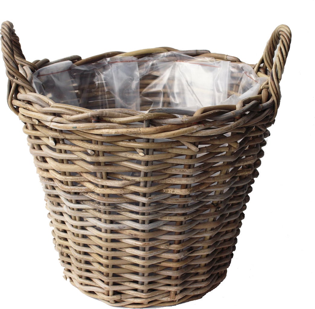 Van der Leeden aardappelmand D 30 H 23 cm antiek grijs