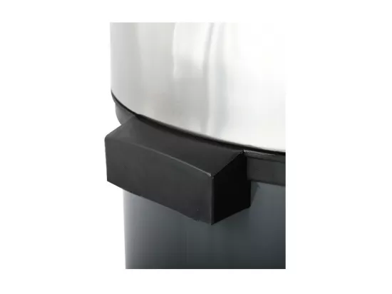 Poubelle Touch Inox 30L Gris Anthracite MSV
