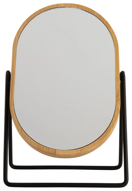 miroir ovale sur pied