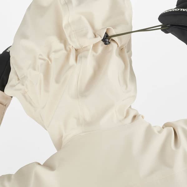 Veste de ski SALOMON STANCE CARGO JACKET W ALMOND MILK