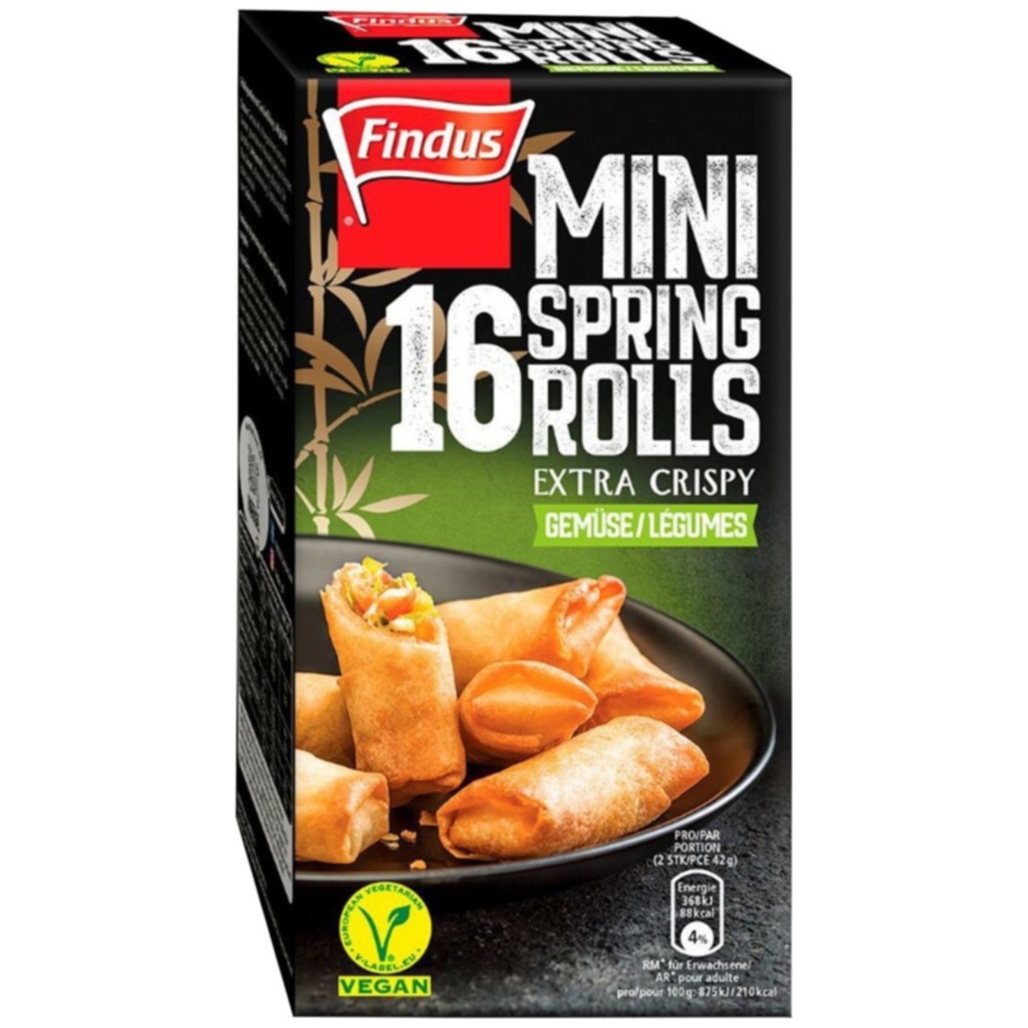 Findus Springrolls Mini Gemüse 16 Stück