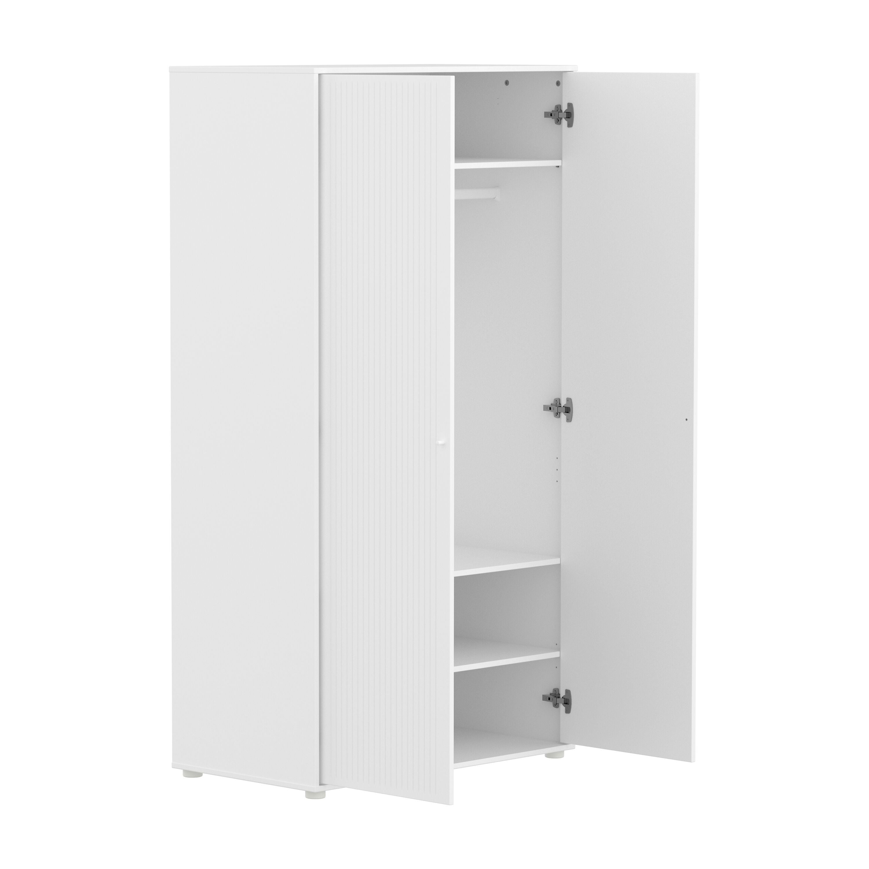 Flexa SAGA Schrank - Weiss / B: 100.0 cm x T: 55.0 cm x H: 200.0 cm