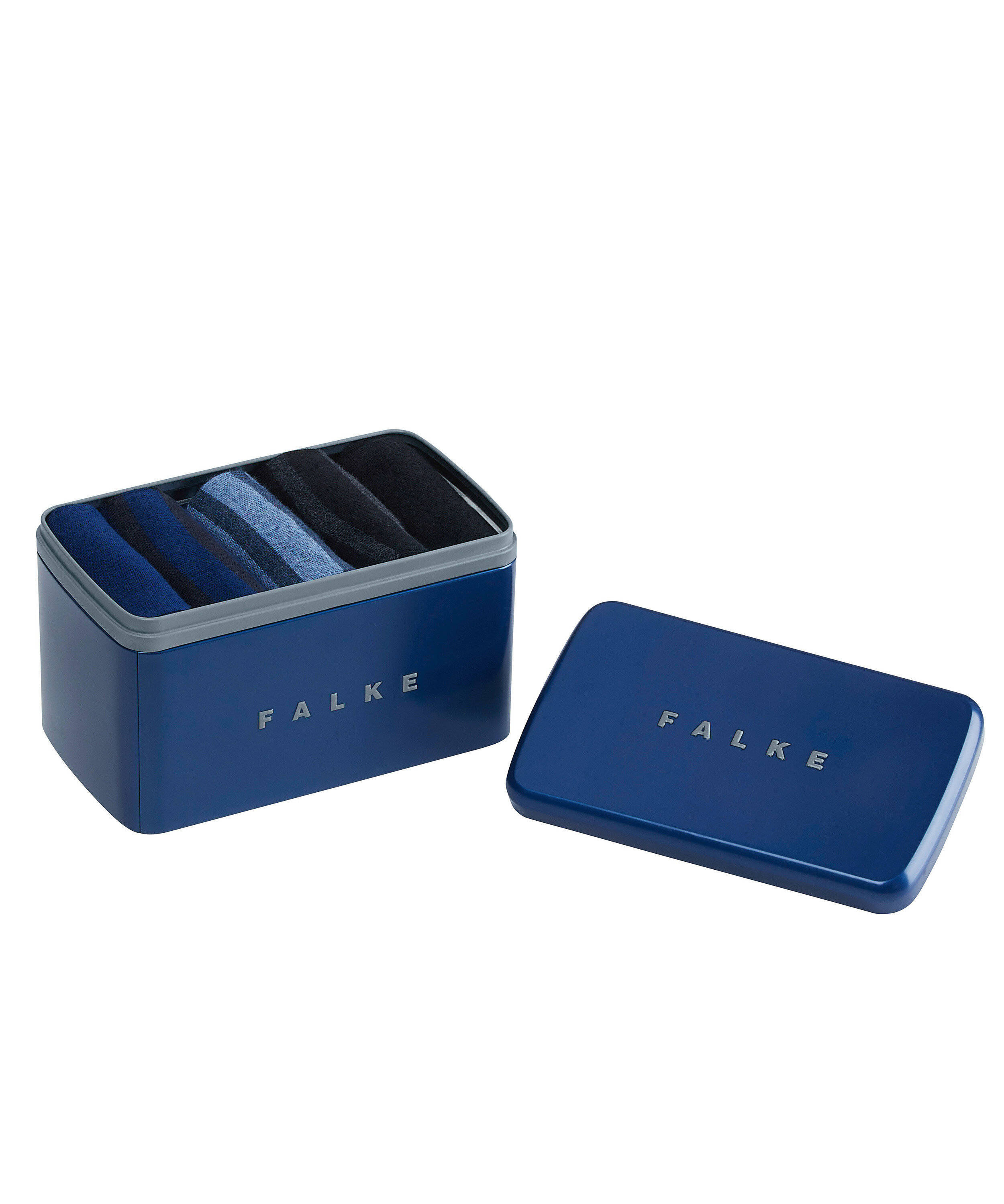 FALKE giftbox Happy sokken - set van 5 donkerblauw