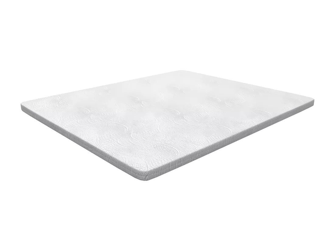 Surmatelas 140x190 en MemoryFoam - haut de 7 cm, déhoussable, zones différenciées | Topper One H7