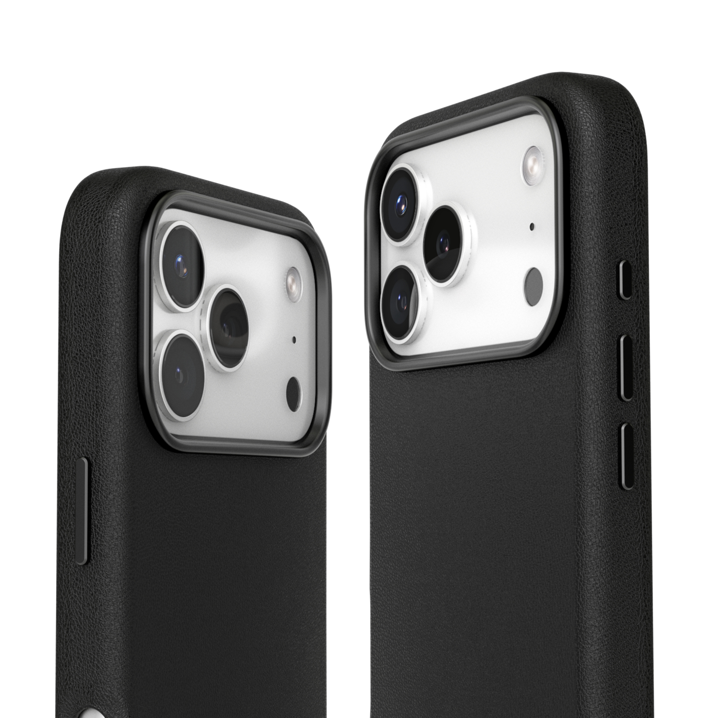 iPhone 17 Pro MagSafe Schutzhülle Like Leather Case aus Recycelten Materialien (ELC00018) - Schwarz