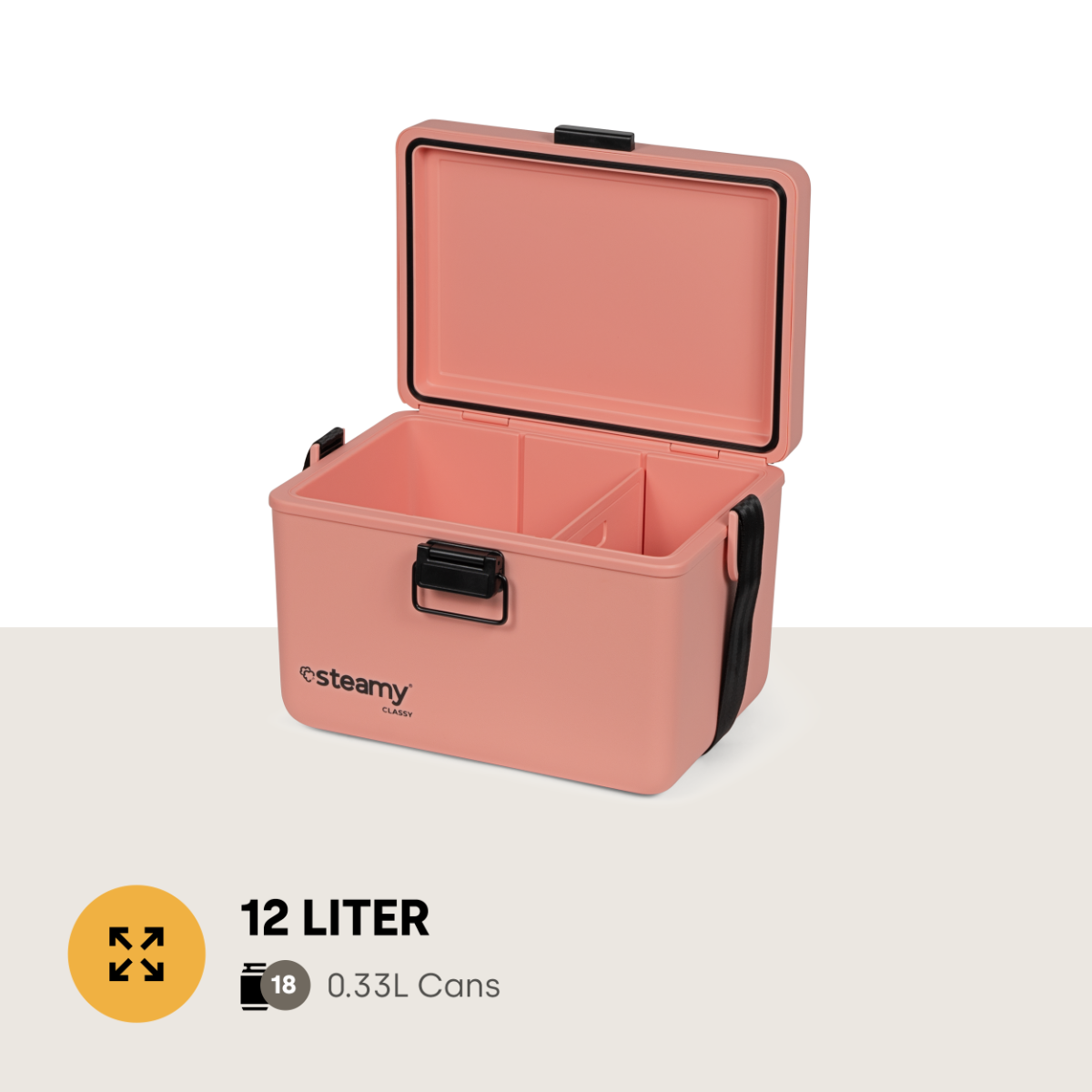 Steamy Classy 12L koelbox - Salmon Pink