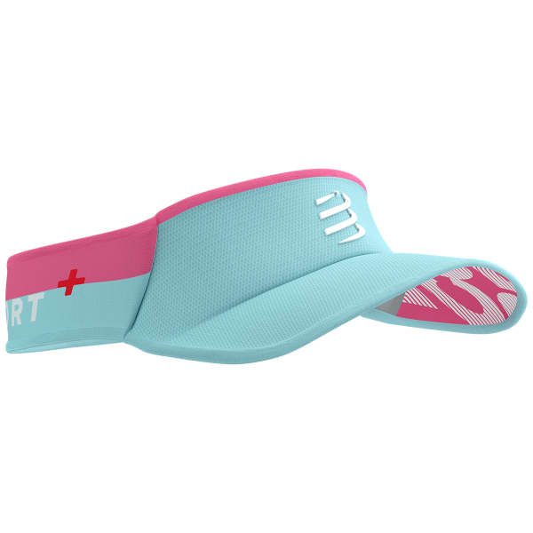 Visière running COMPRESSPORT VISOR ULTRALIGHT ICED AQUA/HOT PINK