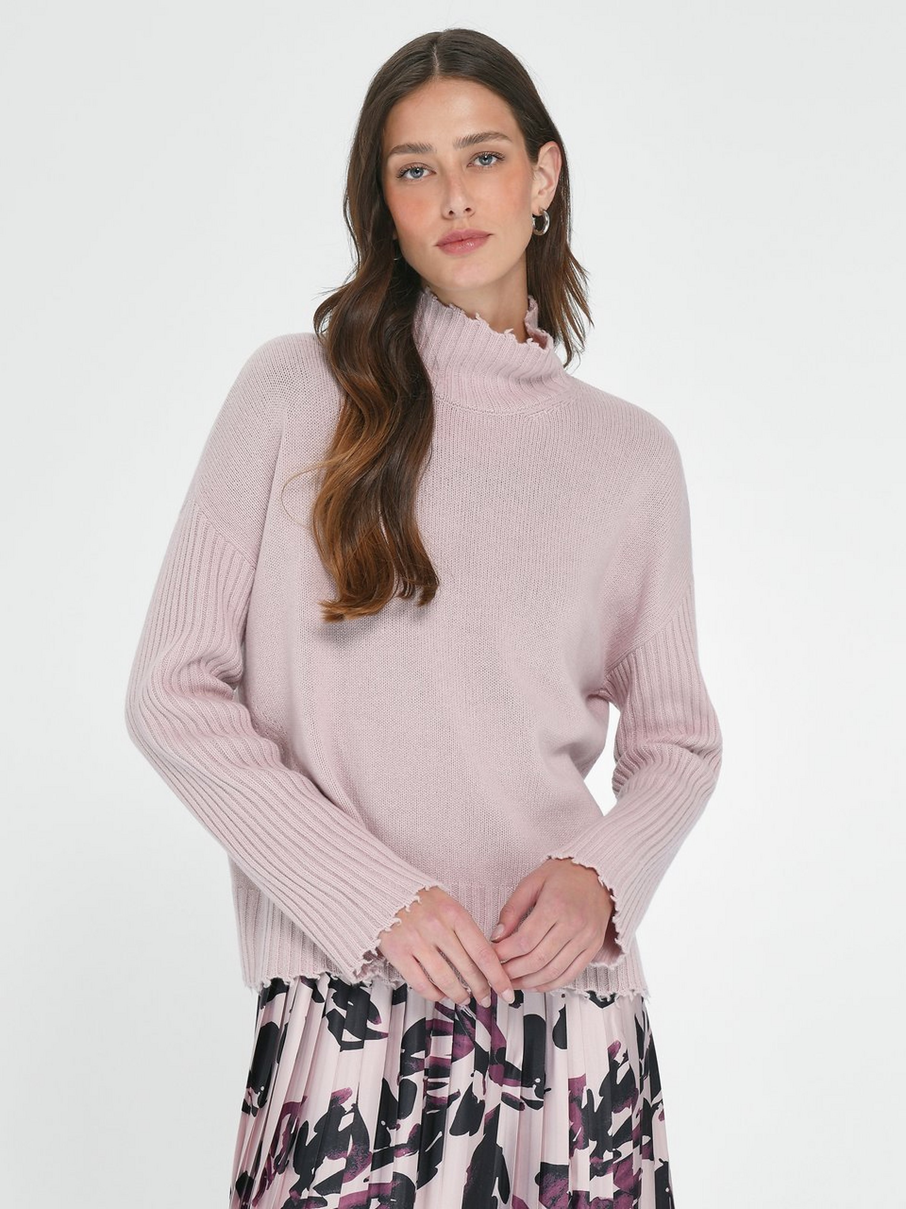 Pullover mit Stehkragen