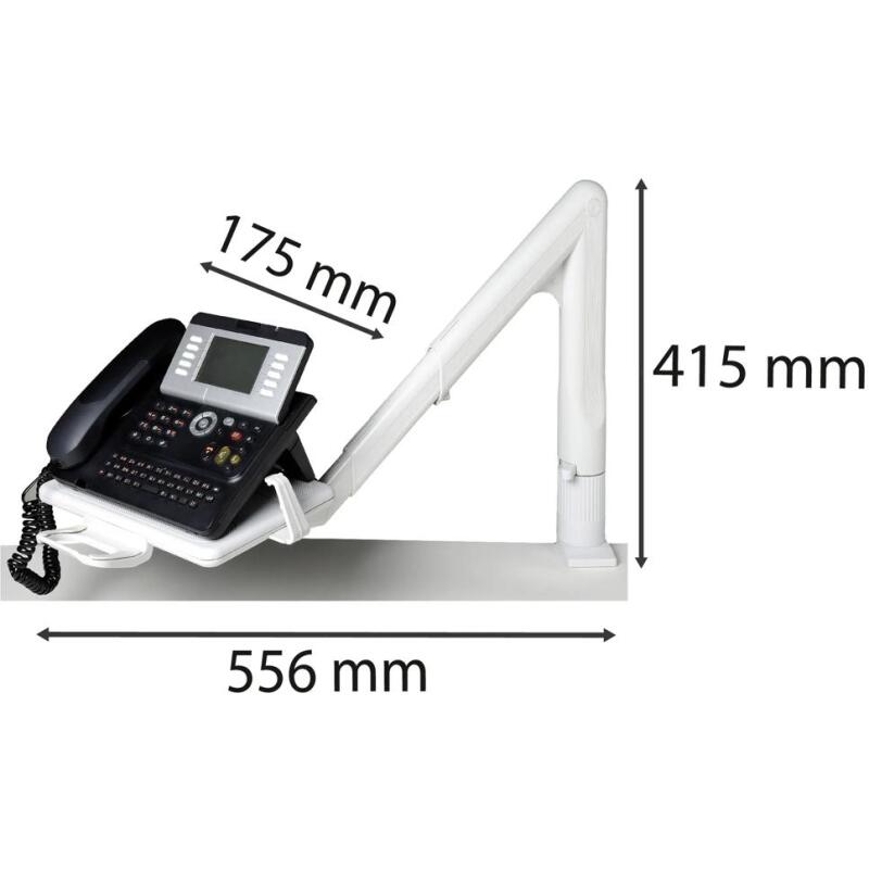 Bras pour téléphone Téléscophone Office - Gris lumière