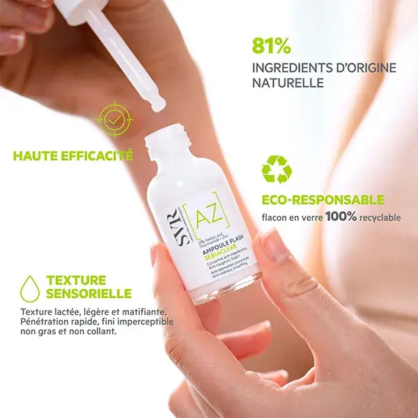 Ampola SVR SEBIACLEAR FLASH Anti-imperfeições Anti-vermelhidão Suavizante 30ml