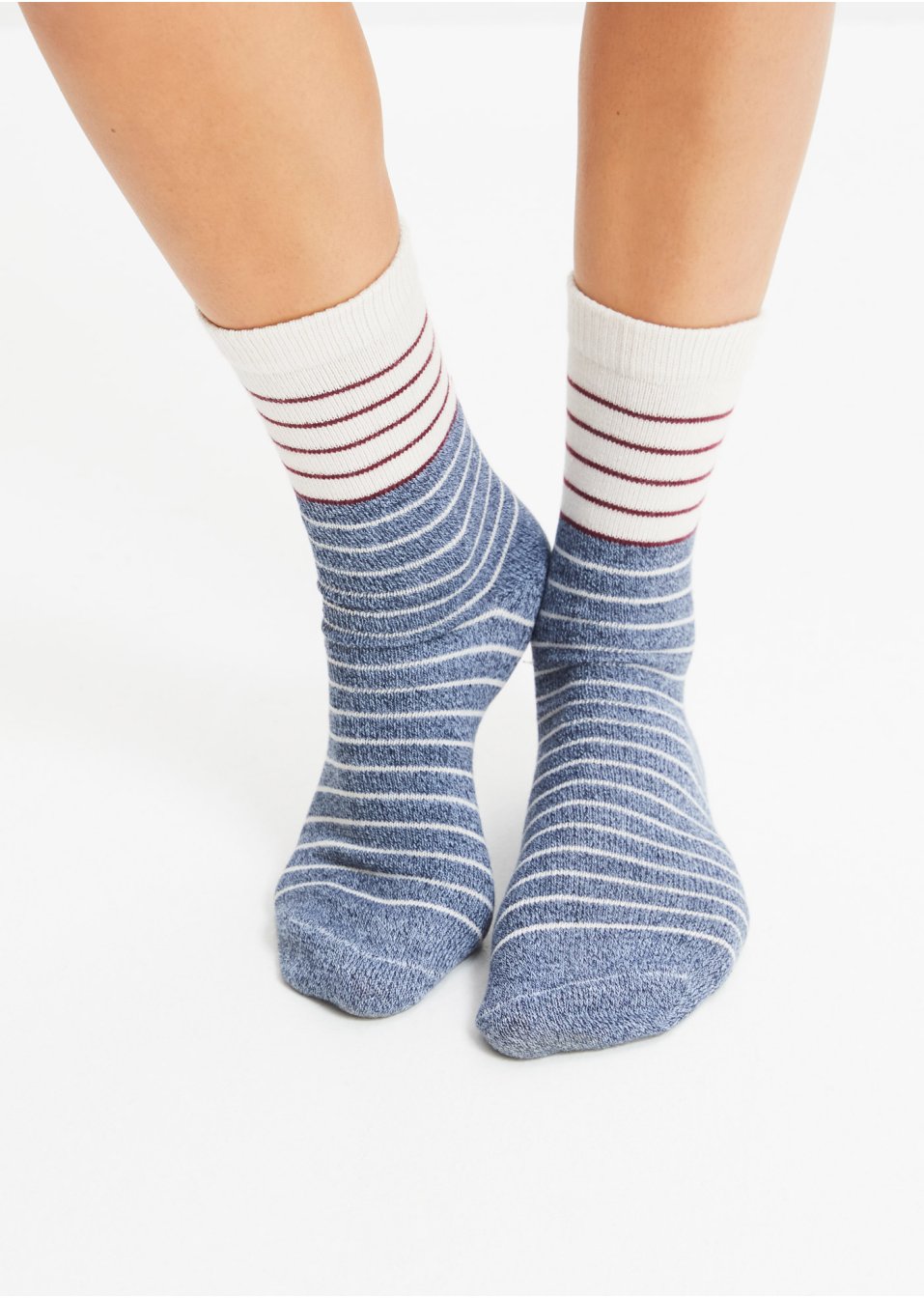 Lot de 5 paires de chaussettes côtelées douces avec nœud satin