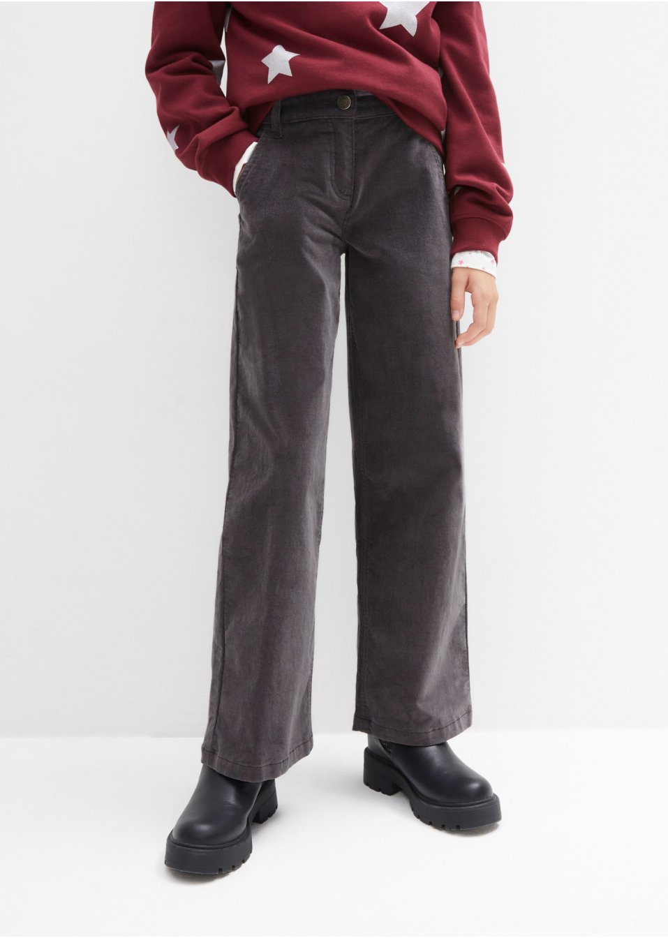 Pantalon velours côtelé fille