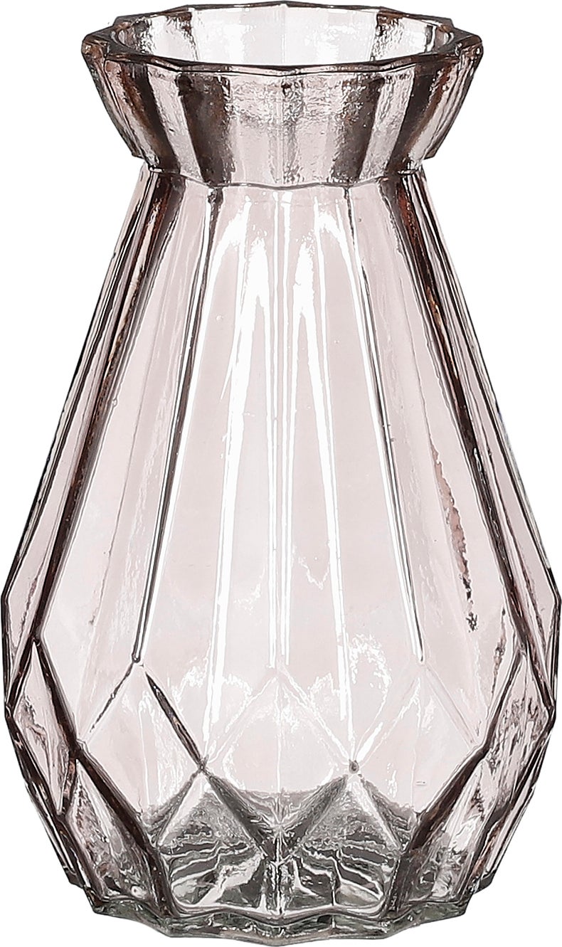 Mica Decorations vaas Zena roze D 9,5 H 15 cm