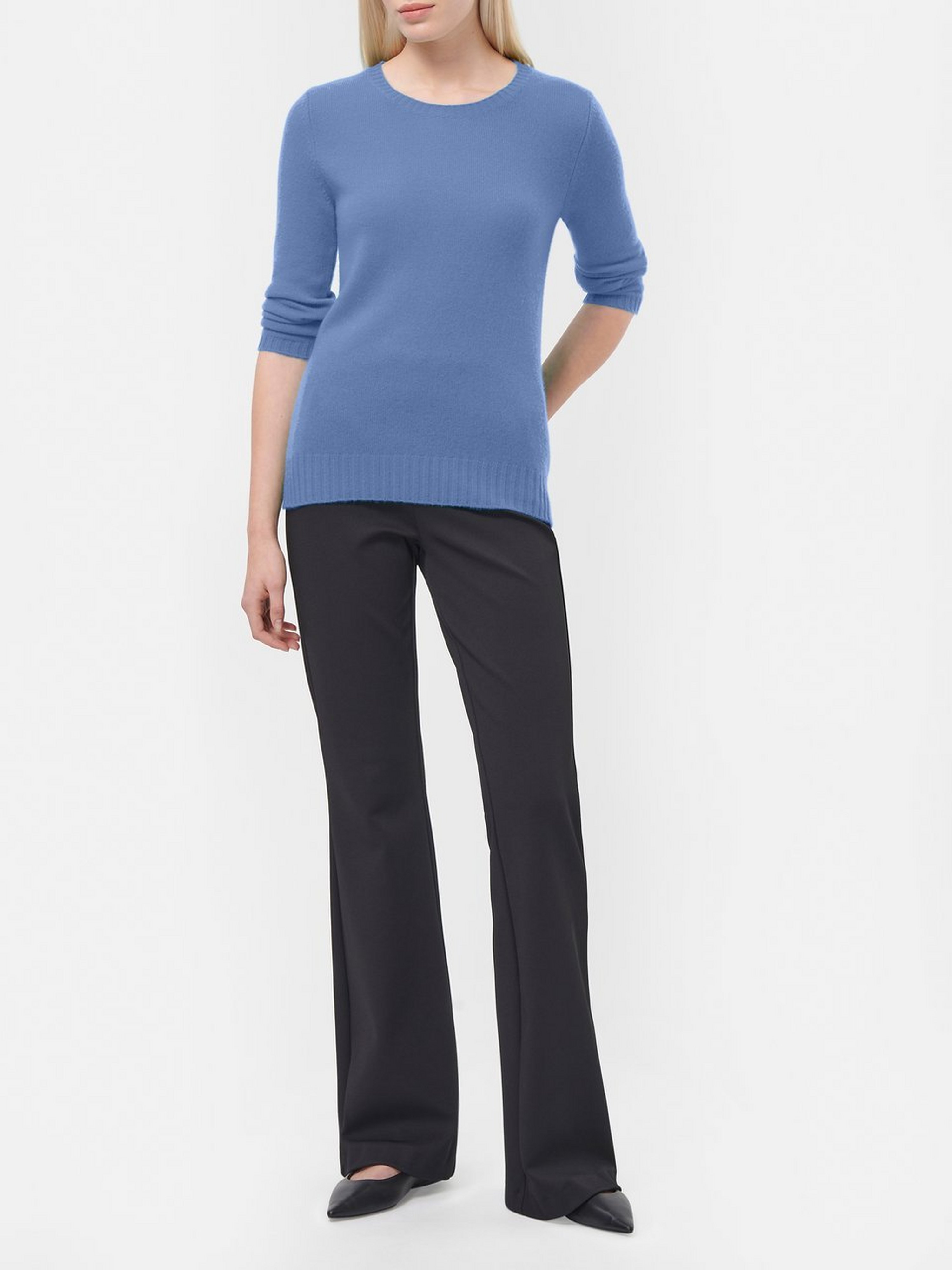 Rundhals-Pullover aus 100% Premium-Kaschmir