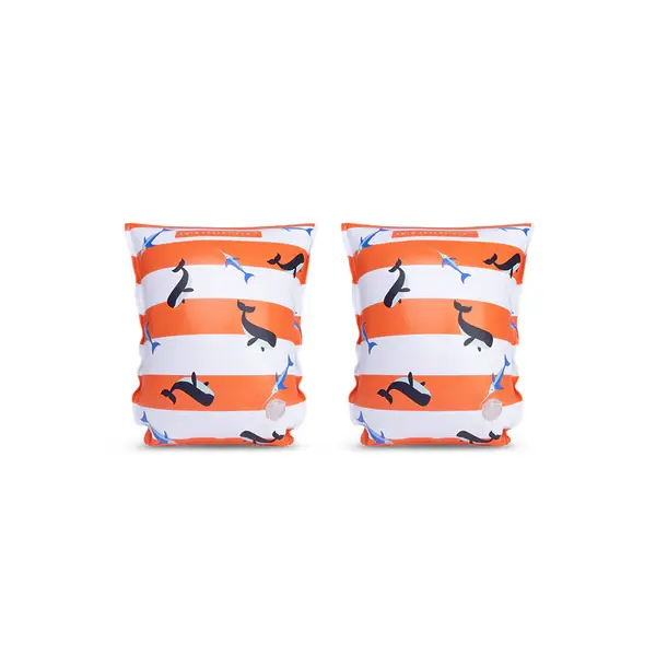 Swim Essentials Swim Essentials Zwembandjes Oranje/Wit Whale  2-6 jaar