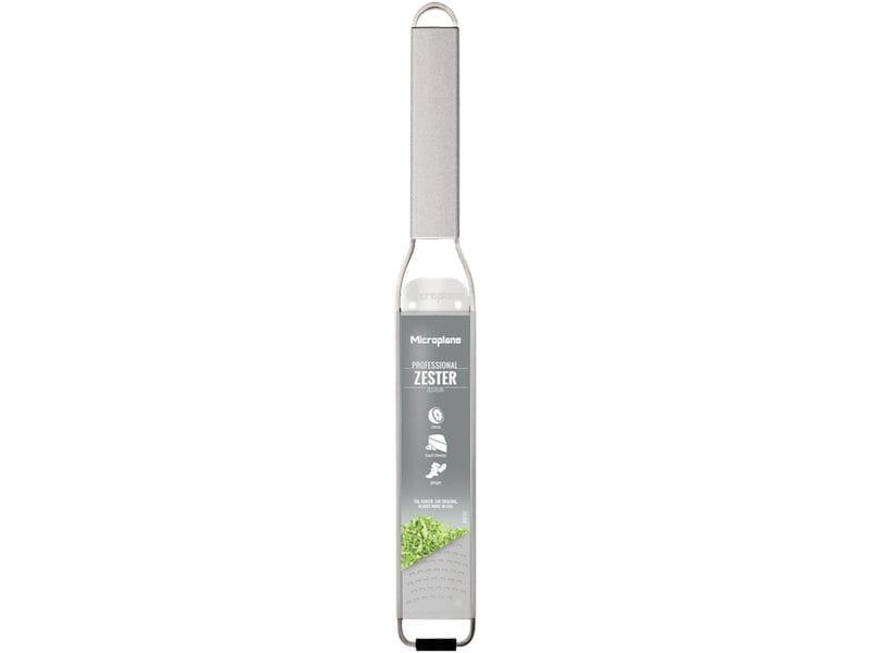 Microplane Prof Zester/Reibe Grau Küchenreibe mit Edelstahlgriff