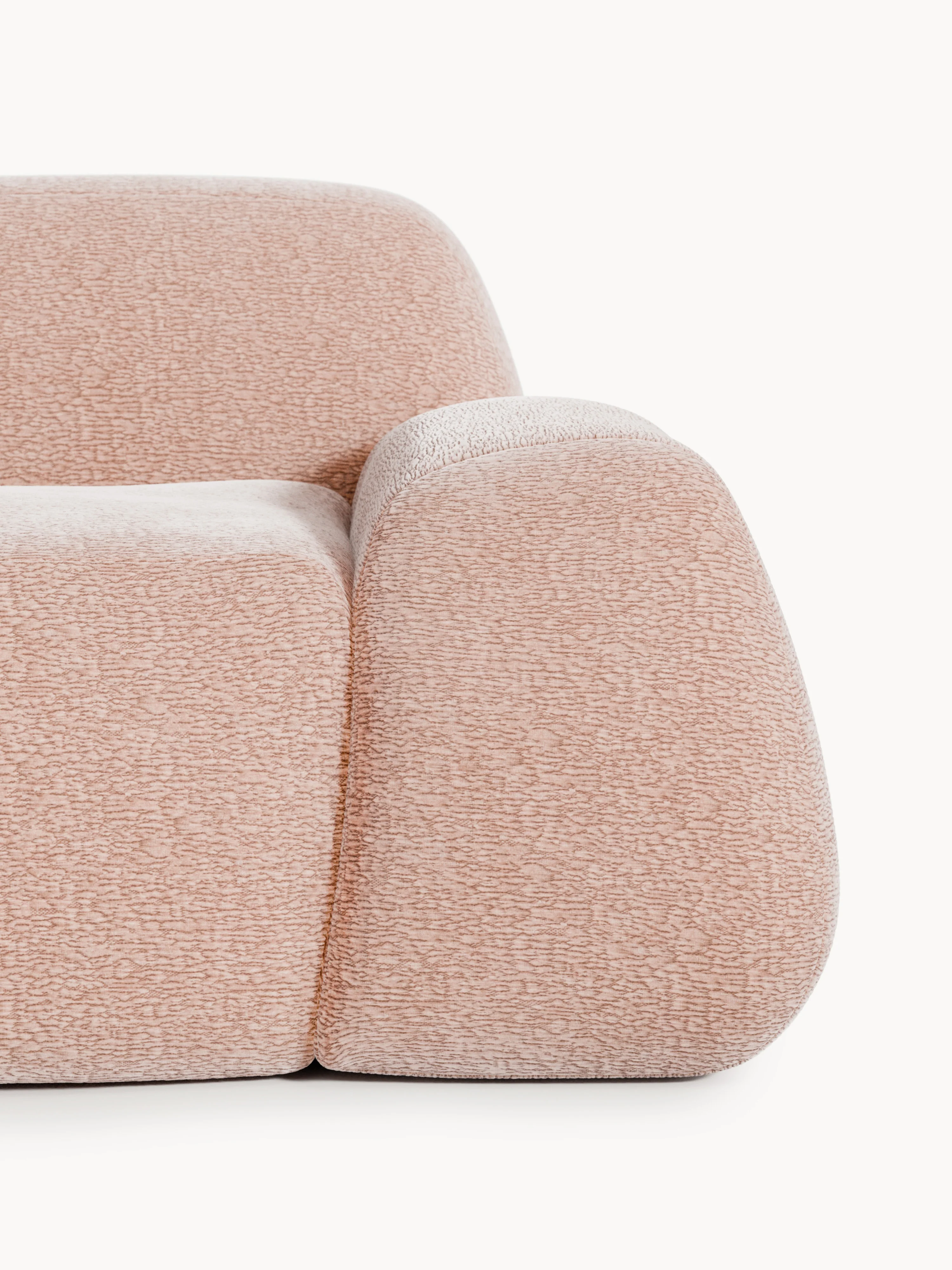 Modulaire teddy chaise longue Wolke (3-zits)