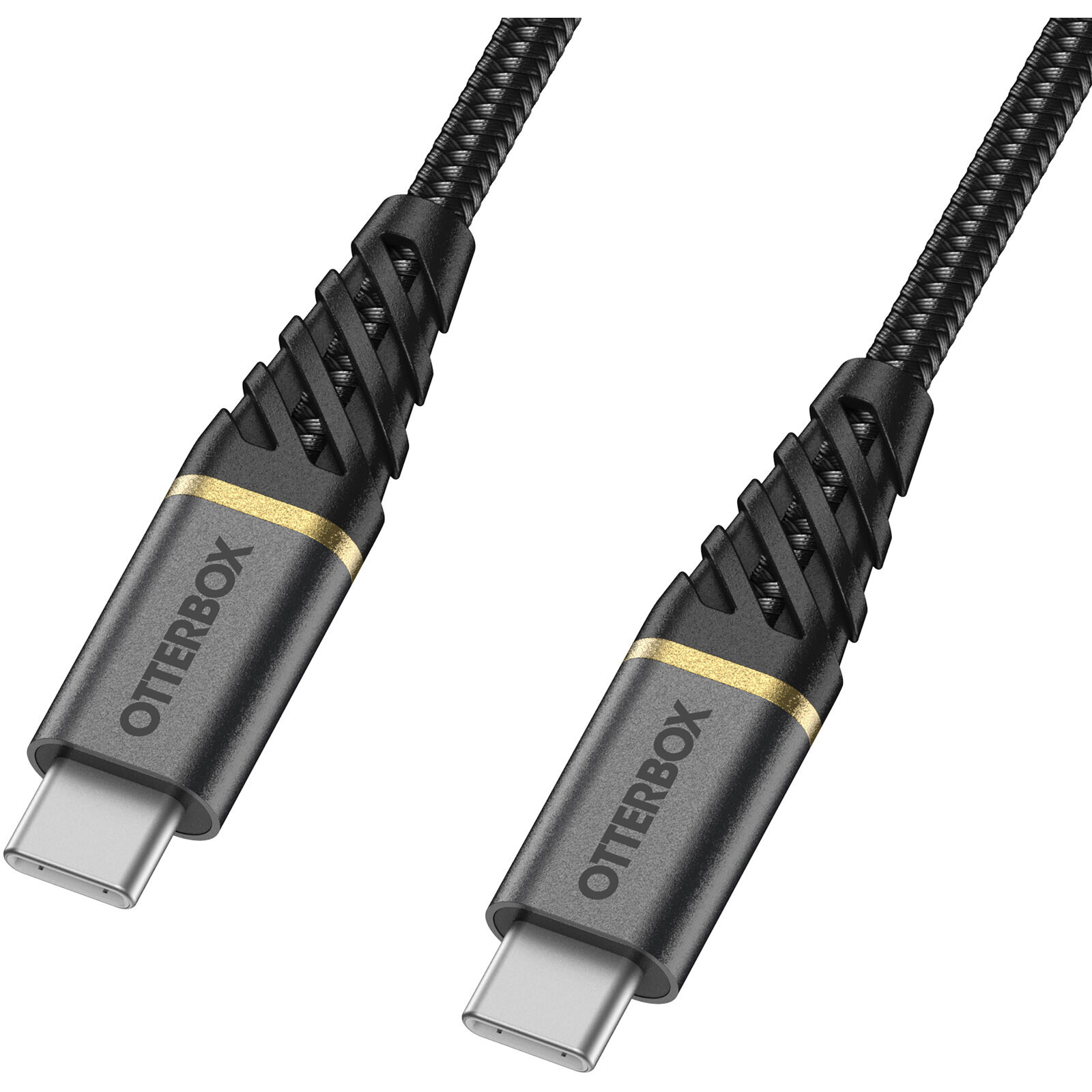 (2m) 60W Premium USB C auf USB C Ladekabel Nylon Datenkabel Power Delivery (78-52678) - Glamour Black