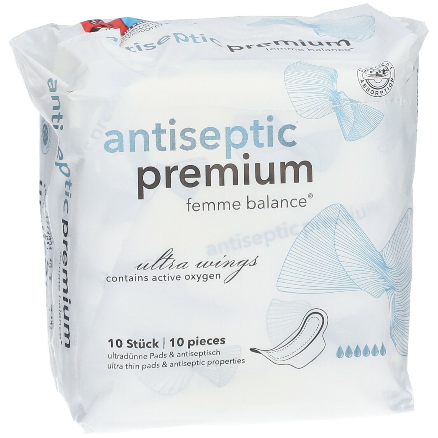 antiseptic premium femme balance® Damenbinden
