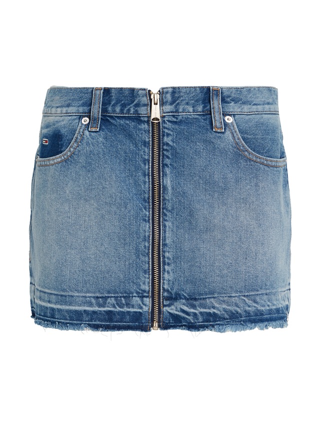 Tommy Jeans Jeansrock , Webrock mit Tommy Jeans Markenlabel