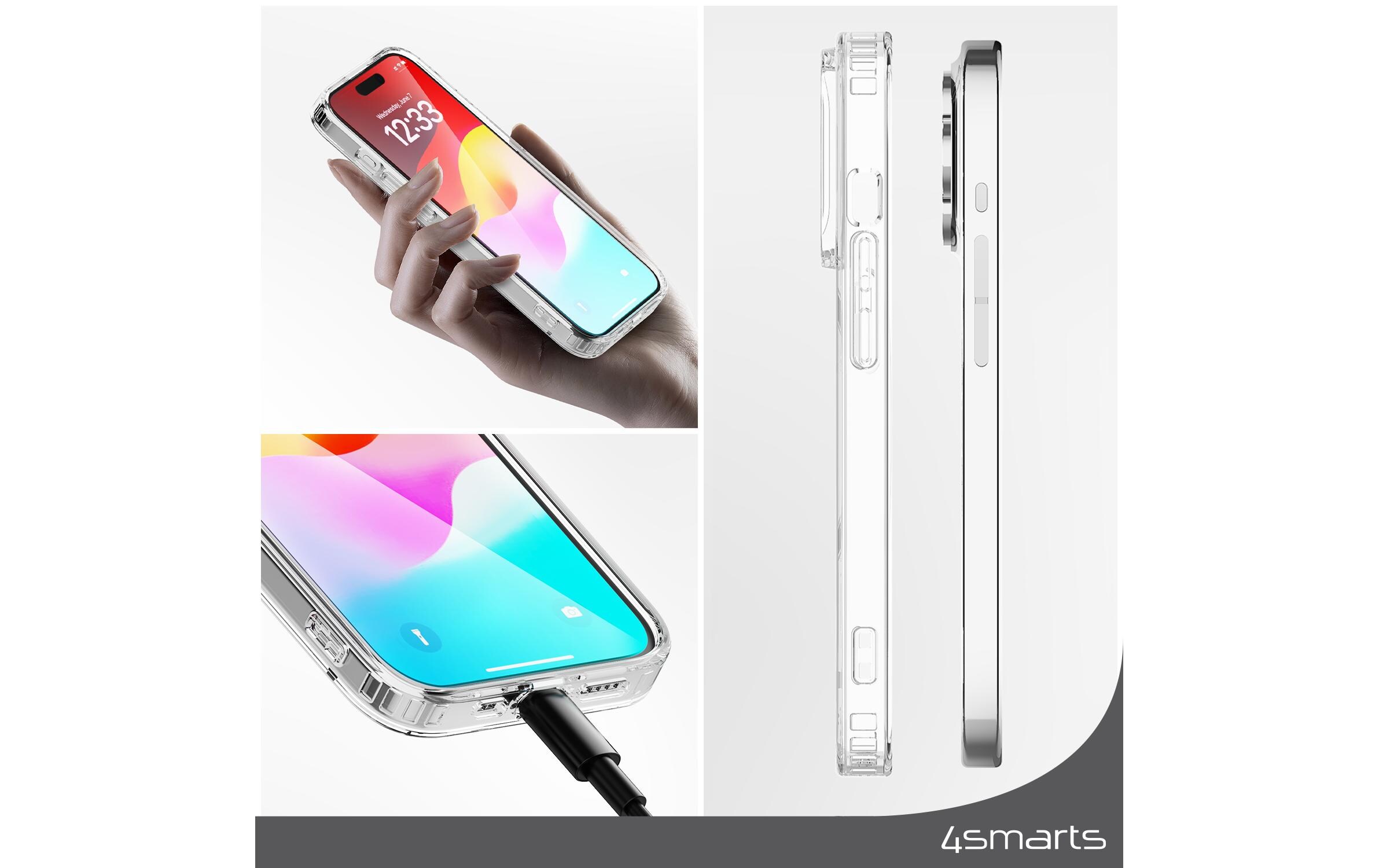 360° Protection Set iPhone 15Set aus Displayschutzfolie und hochfester Schutzhülle für das iPhone 15
