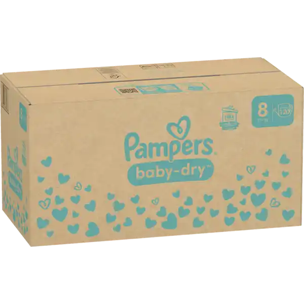Baby Dry Windeln Gr.8 (17+kg)  Monatsbox