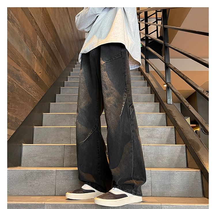 emeisa - Mid Rise Washed Loose Fit Jeans