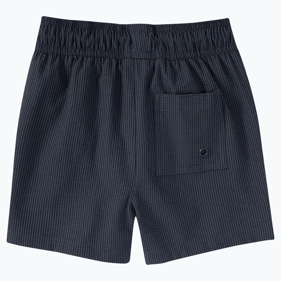 Jonas Nielsen Jungen Badeshorts aus Seersucker-Gewebe dunkelgrau