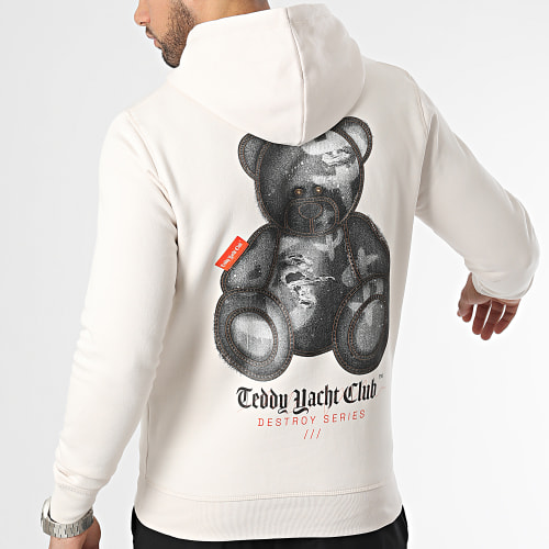Sweat Capuche Destroy Series Black Beige
