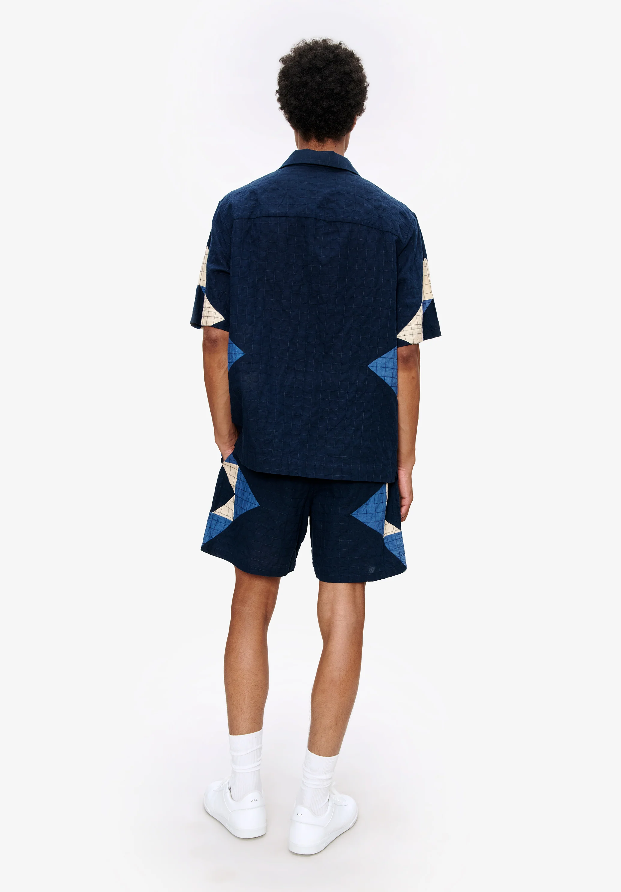 Chemise Patchwork - Indigo