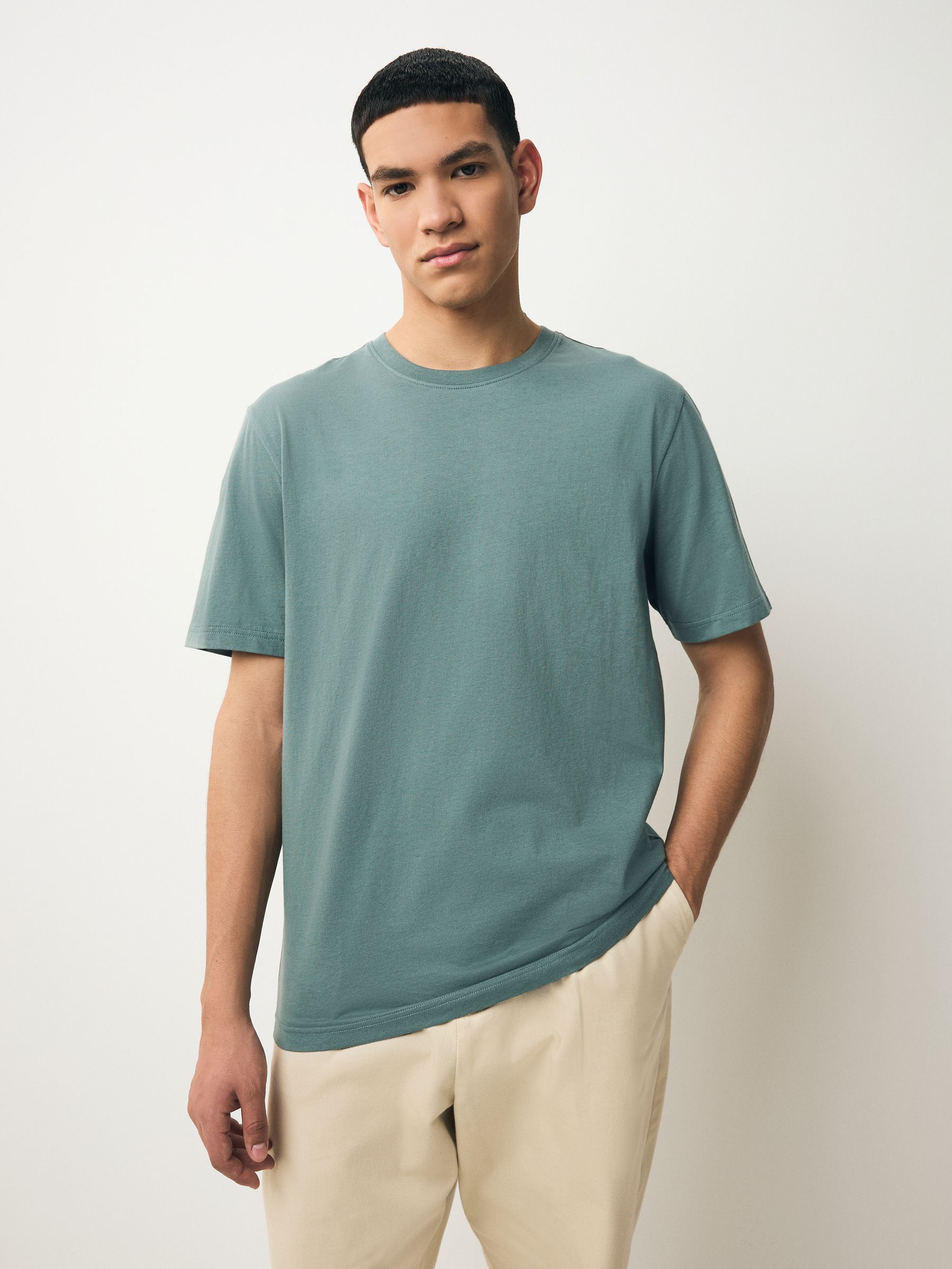 Pastelkleuren wit/blauw/groen/roze/geel/lila paars - Normale Pasvorm - Essential katoenen T-shirts verpakking van 6