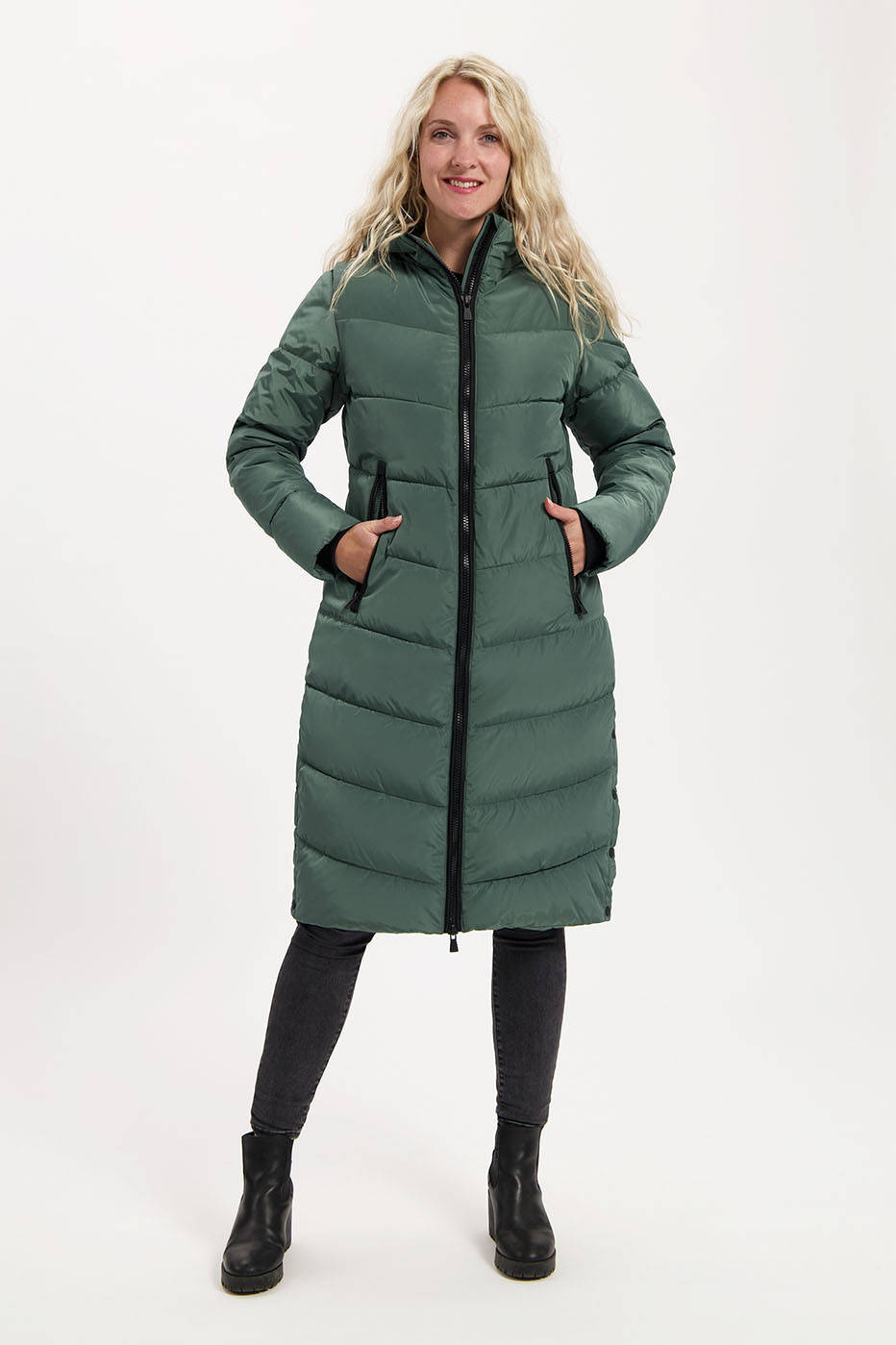 Kjelvik outdoor jas Kiara groen