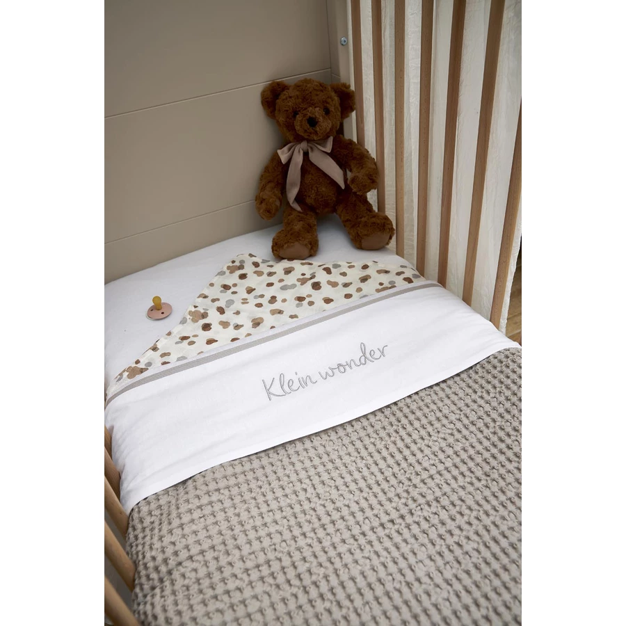 MEYCO Babydecke Waffel Teddy Grau