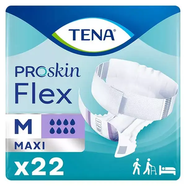 TENA Proskin Flex Change com cinto Maxi, tamanho M, 22 unidades