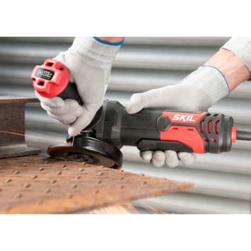 SKIL haakse slijper (slijptol) 9132AB 850W 125mm - antivibratie zijhandgreep