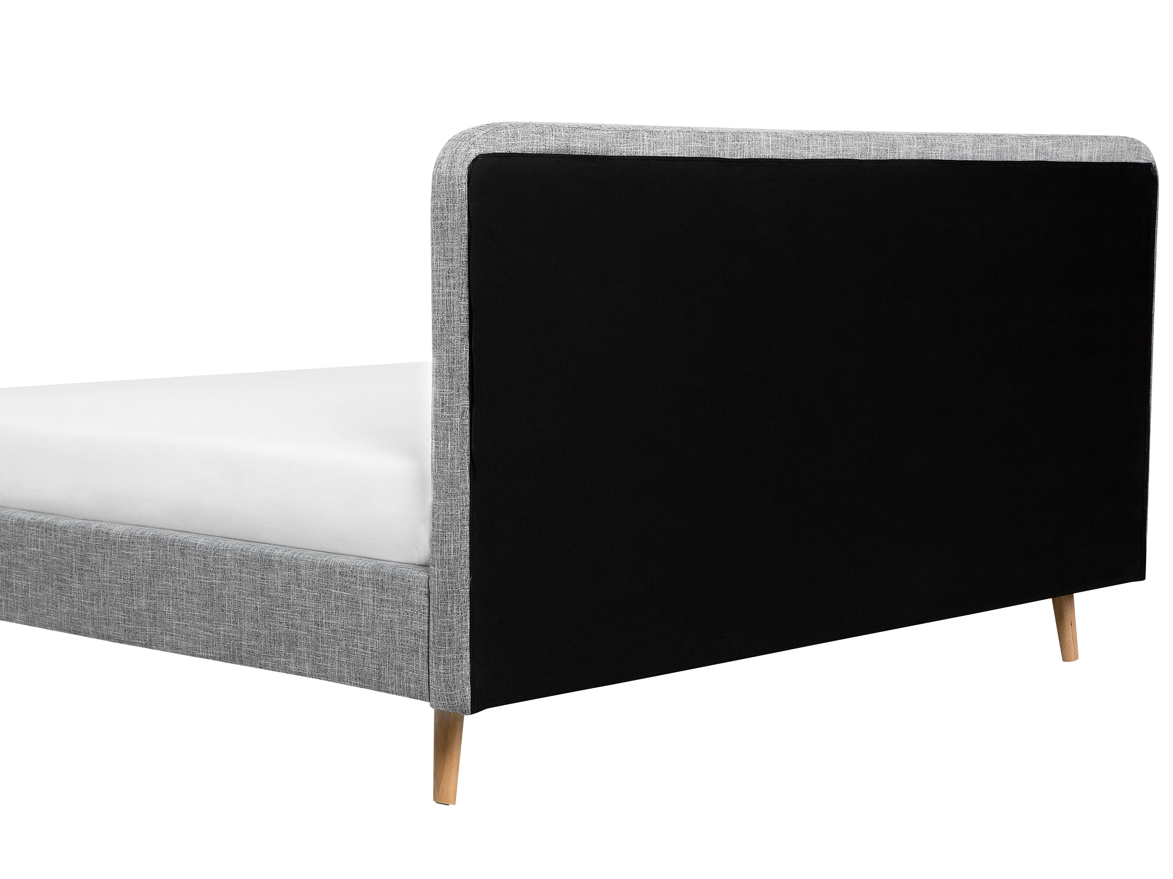 Bed Stof RENNES 180 x 200 cm Lichtgrijs
