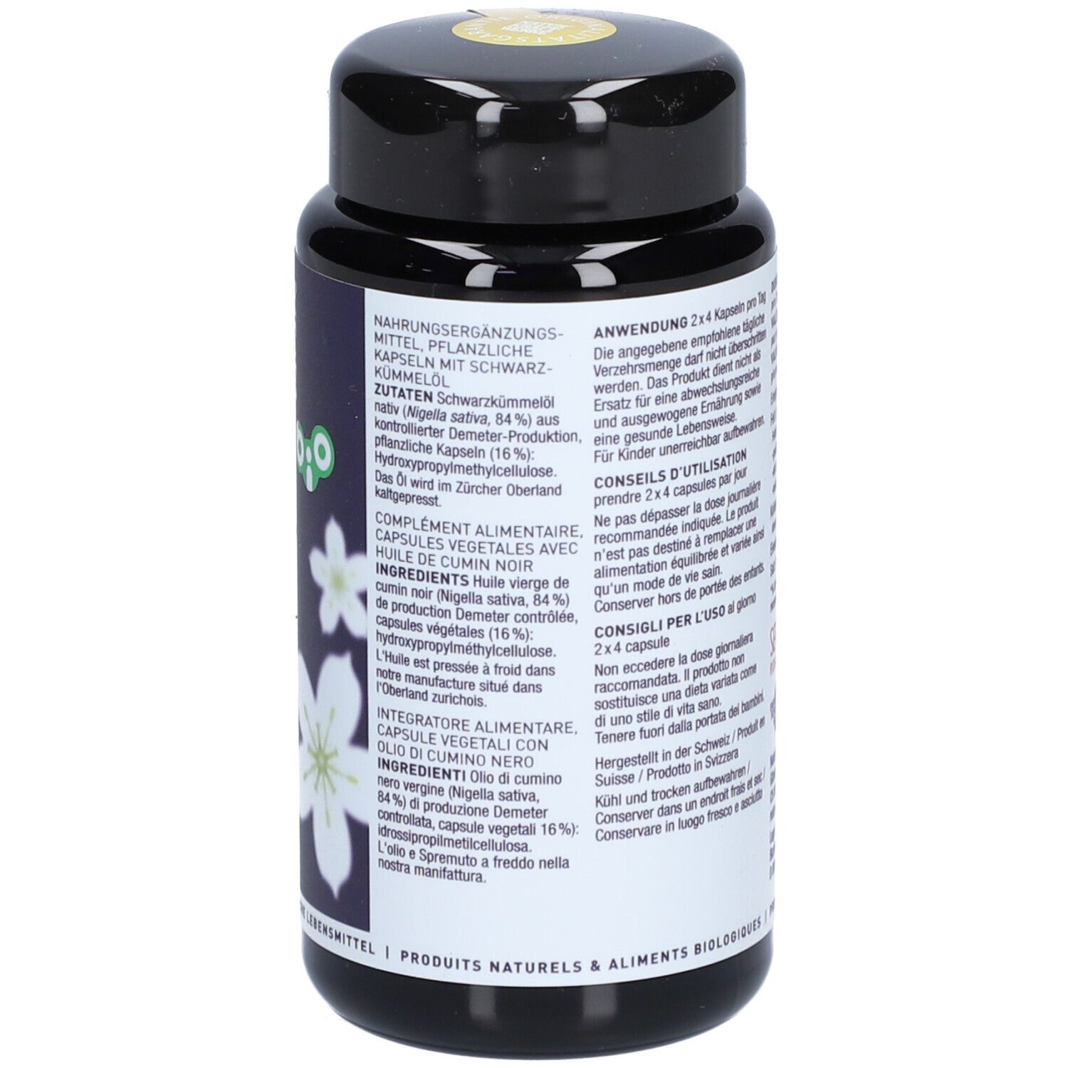 NATURKRAFTWERKE® SCHWARZKÜMMELÖL Vegicaps Bio/kbA