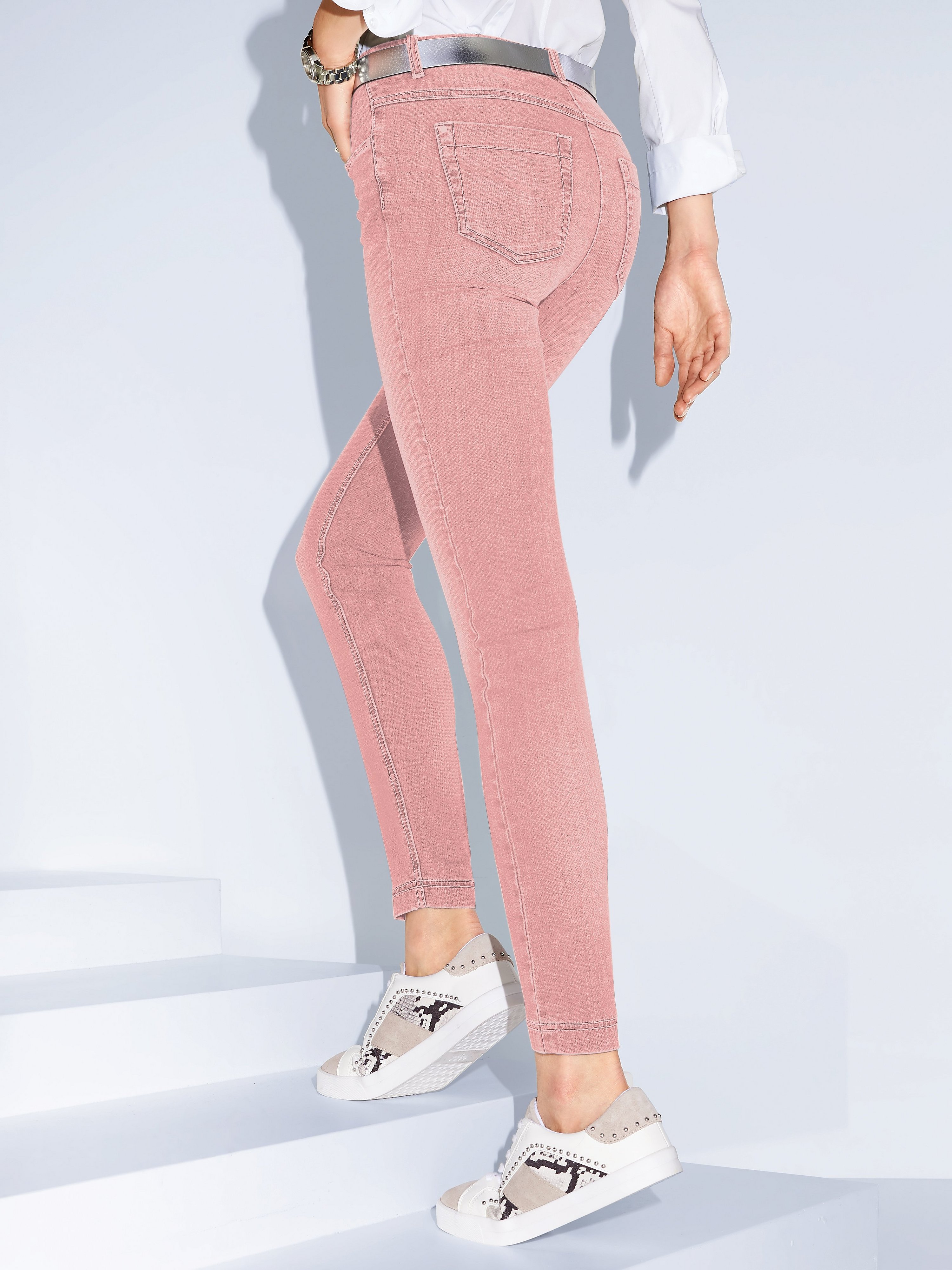 Knöchellange Schlupf-Jeans