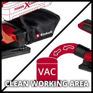 Einhell 18V vlakschuurmachine TC-OS 18/187 LI (zonder accu)