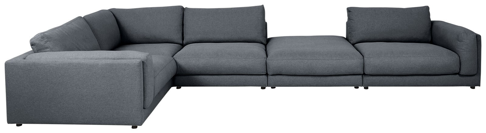 Ole Gunderson Ecksofa-Kombi LASSE VI 245 x 445 cm anthrazit