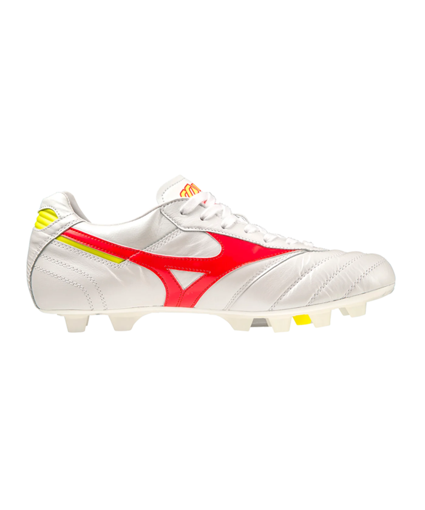 Mizuno Morelia II Made in Japan FG Release Weiss Rot Gelb F64