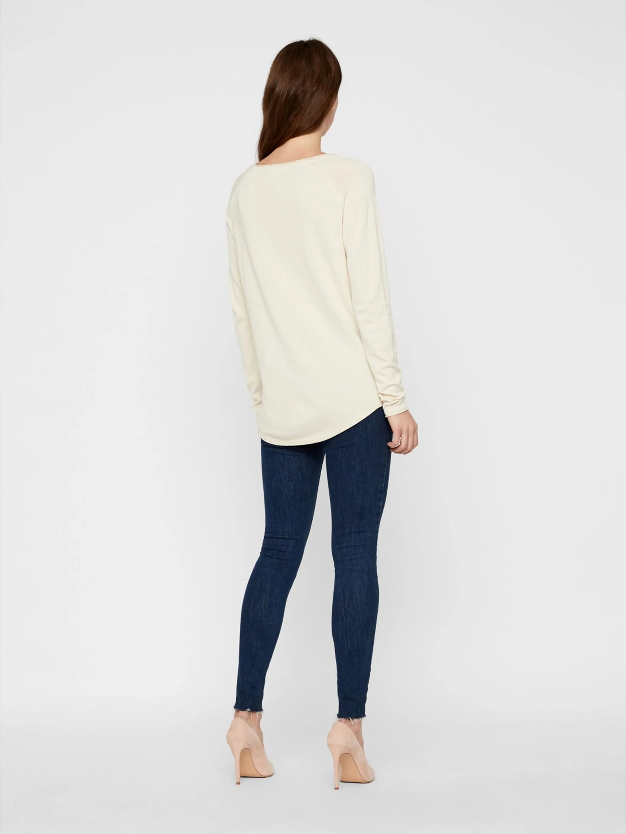 Vero Moda 10220902 VMNELLIE GLORY LS LON Feinstrickpullover