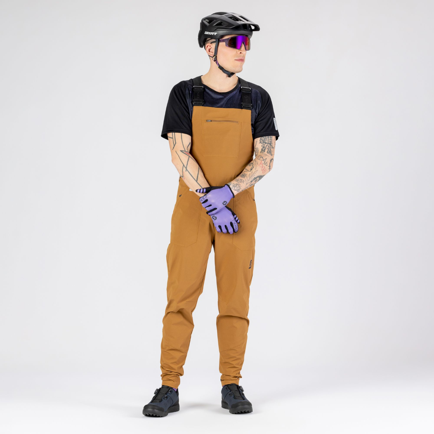 SCOTT Trail Tuned bibbukser uden pude Bread Brown herre