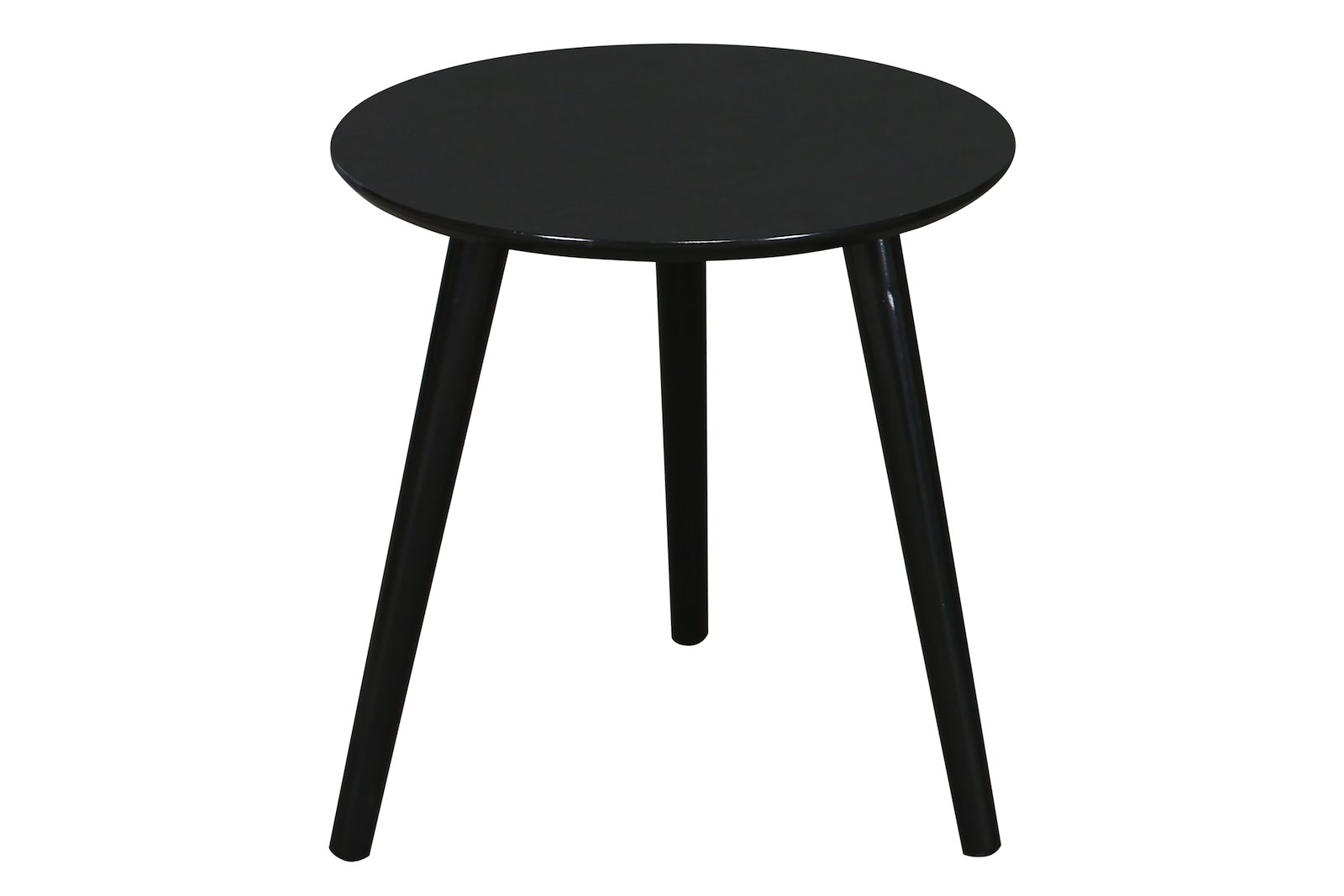 Madeleine bord sort Ø:40cm folie MDF plate